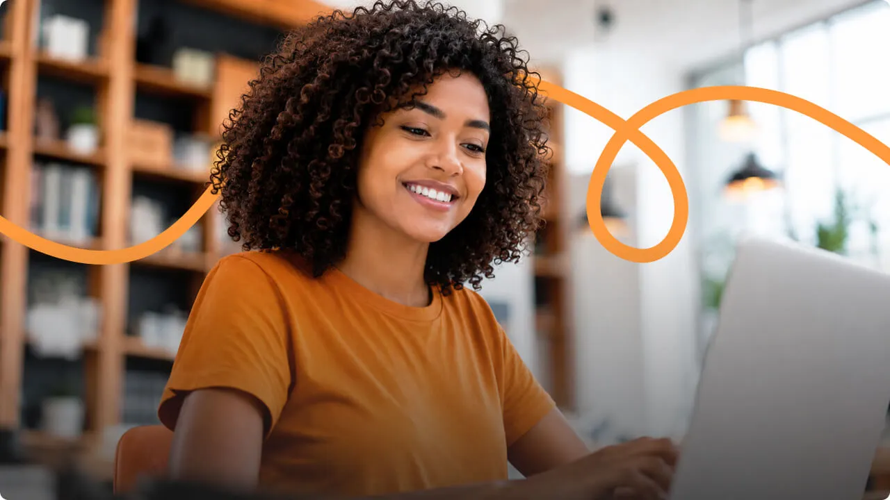 Girl at laptop